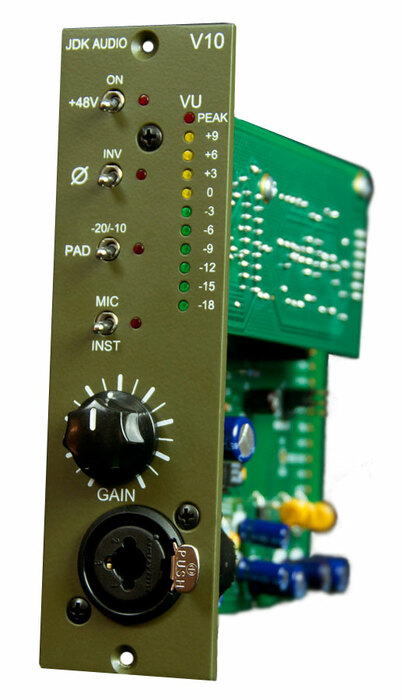 JDK Audio V10 500 Series Single Channel Microphone Preamp