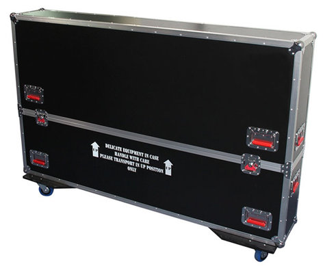 Gator Cases G-TOUR-LCDV2-6065-X2 ATA Case for Two 60"-65" Flat Panel Screens G-TOUR-LCDV2-6065-X2