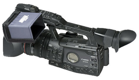 Hoodman Corporation HD-450 4" Widescreen Hood for Canon XF Series HD-450