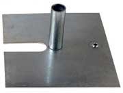 Rose Brand 6 lb Baseplate 8"x14", Light Standard BASEPLATES-6LBS
