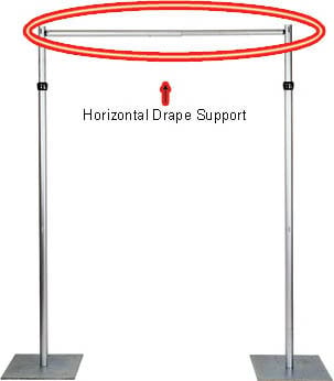 Rose Brand ADJ-HORIZ-BAR-4-7FT 4-7 ft. Adjustable Horizontal Bar ADJ-HORIZ-BAR-4-7FT