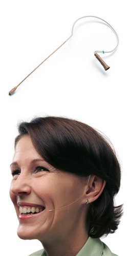 Countryman E6DW5C-MO E6 Headworn Microphone for Wireless, No Cable, Cocoa (Tan Shown) E6DW5C-MO
