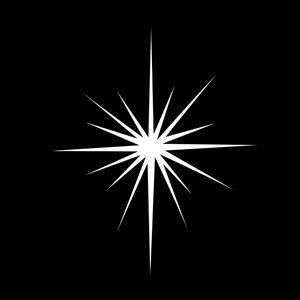 Apollo Design Technology MS-3205 Steel Gobo, Christmas Star Thin MS-3205