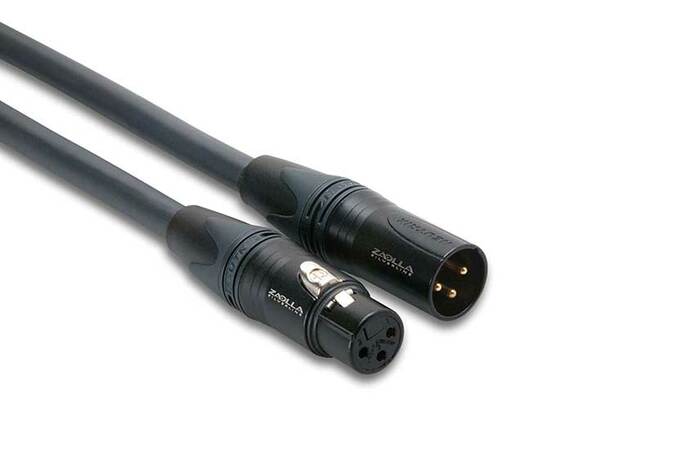 Zaolla M15-ZAOLLA 15ft Black Silverline Series XLRF-XLRM Microphone Cable ZMIC-115