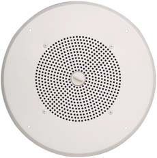 Bogen ASWG1DK 8" Active Ceiling Speaker 1W, 600 Ohm Telephone Interface, Detachable Volume Knob, White