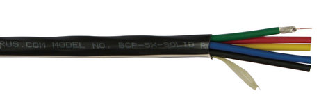 Kramer BCP-5X-SOLID-500 500' 5 Mini Coax High-Resolution Solid Core Bulk Plenum Cable BCP-5X-SOLID-500