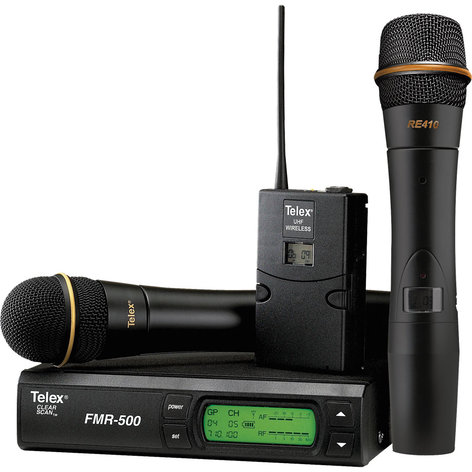 Telex FMR500H/D-A Handheld Wirelesss System with the EV 767a, A-Band FMR500H/D-A