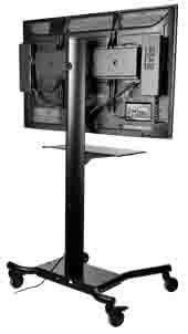 Peerless WL-SR560M-100 PeerAir™ Wireless Flat Panel Display Cart for 47"-65" Flatscreens with HDS100 HD Flow Wireless Multimedia Kit WL-SR560M-100