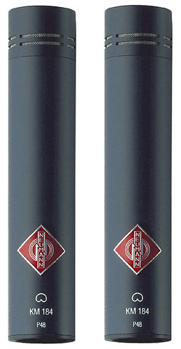 Neumann SKM 184 mt Stereo Pair of Cardioid Condenser Microphones in Matte Black Finish SKM184-MT