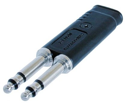 Neutrik NP3TT-2 Dual 3-Pole Tiny Telephone Bantam Plug with Nickel Contacts NP3TT-2
