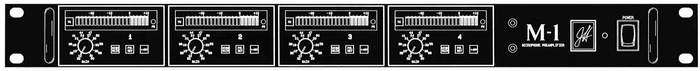 John Hardy Company M-1 4-Channel Microphone Preamplifier M-1-4CH