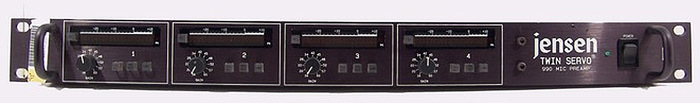 John Hardy Company Twin Servo 990 4-CH 4-Channel Microphone Preamplifier 990-4CH