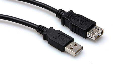 Hosa USB-210AF 10 ft. USB "A" Female to USB "A" Male Extension Cable USB210AF