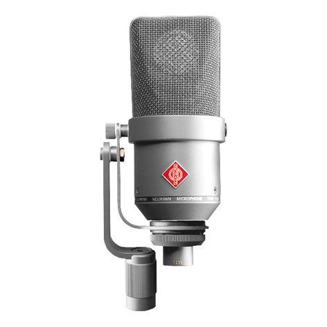 Neumann TLM 170 R Stereo Stereo Matched Pair of Multi-Pattern Microphones with K89 Capsules, Elastic Suspensions, Tilting Side Brackets, & Case in Satin Nickel Finish TLM170R-STEREO-NI