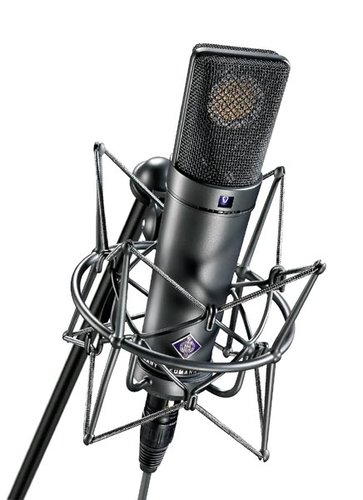 Neumann U89 I-MT BK Large Diaphragm Multipattern Microphone With Wood Box Case, Black