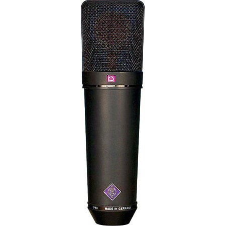 Neumann U 87 Ai BK Large Dual Diaphragm Multipattern Condenser Microphone With Accessories, Black