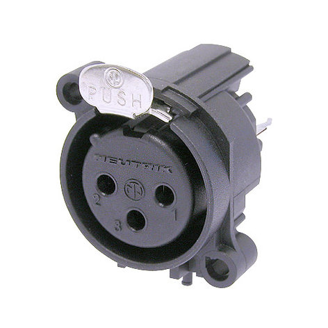 Neutrik NC3FAV A-Series 3-Pin XLR-F Receptacle NC3FAV