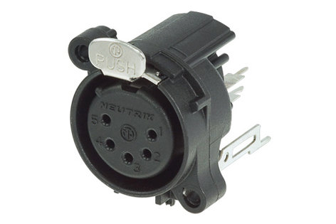 Neutrik NC5FAV A-Series 5-Pin XLR-F Receptacle NC5FAV