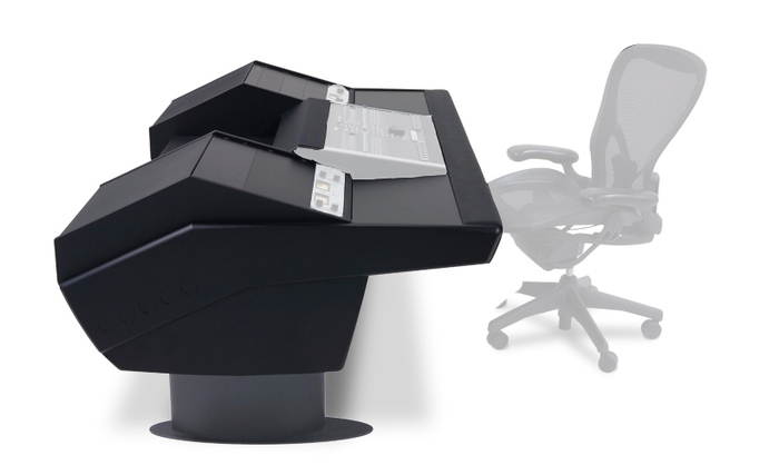 Argosy Consoles G22-NUC-RR9-B-B-G G22 SSL® Nucleus Console, Gray Legs G22-NUC-RR9-B-B-G