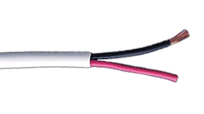 Liberty AV Solutions 12-2C-EX+WHT 500' Extraflex 12AWG 2 Conductor Heavy Duty Speaker Cable 12-2C-EX+WHT