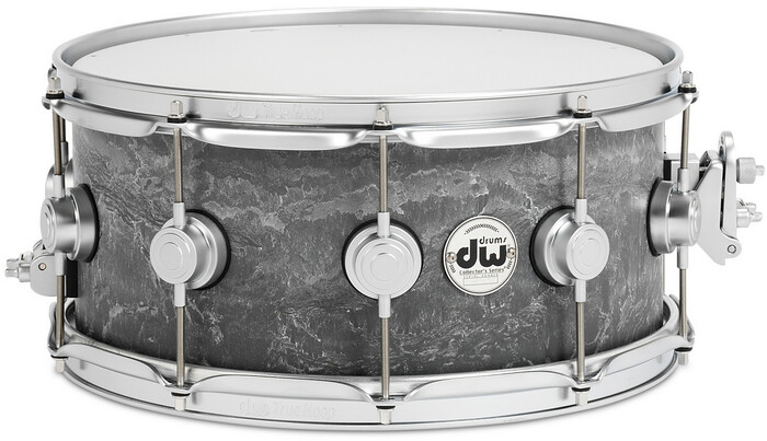DW DRVC6514SVS Collector's Series 6.5"x14" Concrete Snare Drum with Satin Chrome Hardware DRVC6514SVS