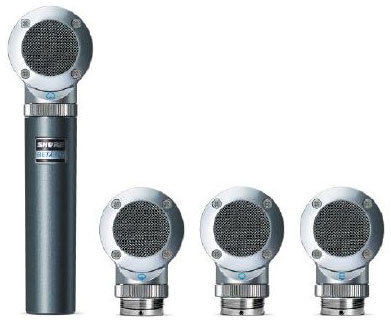 Shure BETA181/KIT Side Address Instrument Microphone with 4 Capsule Kit BETA181/KIT