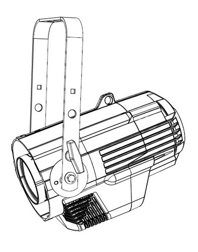 ETC Source Four LED Tungsten 3000K LED Ellipsoidal Light Engine With Twistlock Cable