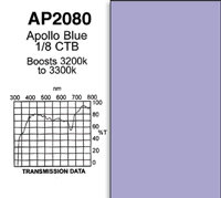 Apollo Design Technology AP-GEL-2080 20" x 24" Apollo Blue 1/8 CTB Gel Sheet AP-GEL-2080