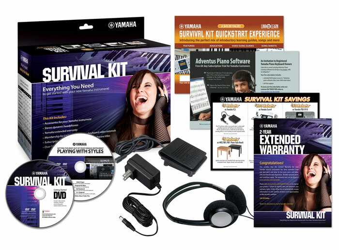 Yamaha SKD2 Survival Kit Portable Keyboard Accessories Package