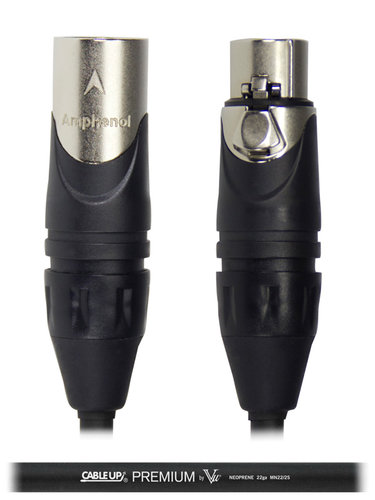 Cable Up by Vu MIC-ANA-XX-3 3 ft Neoprene XLR Microphone Cable MIC-ANA-XX-3