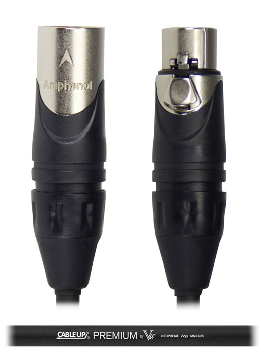 Cable Up by Vu MIC-ANA-XX-75 75 ft Neoprene XLR Microphone Cable MIC-ANA-XX-75