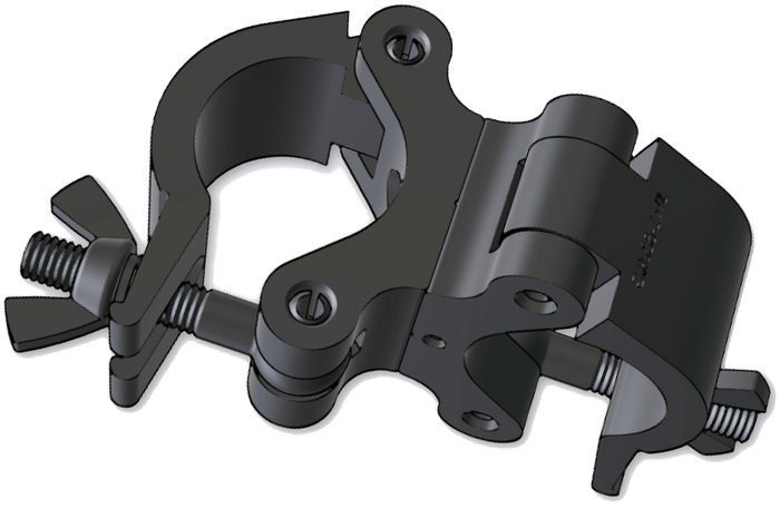Global Truss Pro Swivel Clamp/BLK Heavy Duty Dual Swivel Clamp in Black PRO-SWIVEL-CLAMP-BLK