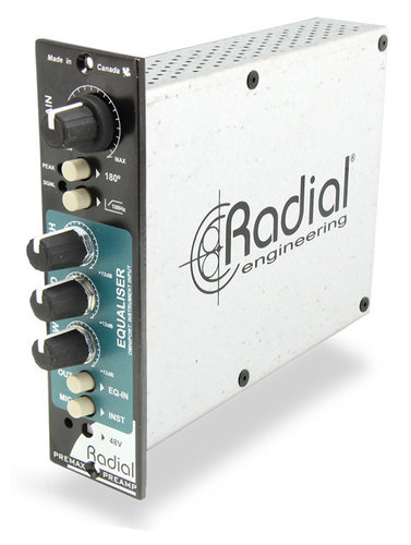 Radial Engineering PreMax Channel Strip With Mic Preamp, 3-band EQ And Instrument Input