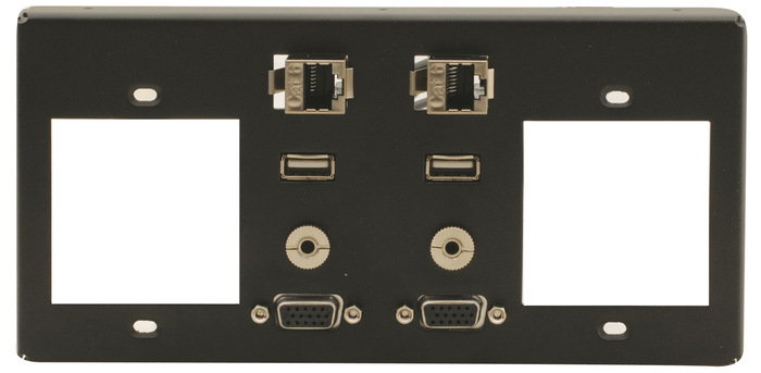 Kramer T4F-2S Inner Frame For TBUS-4XL (2 Power, 2 PC, 2 USB, 2 RJ-45, (2) 3.5mm)