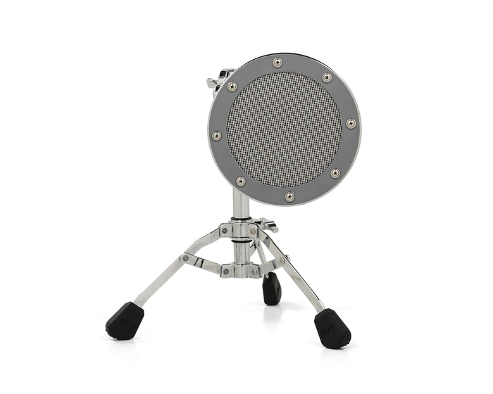 DW DSMM7000L Moon Mic™ - Silver Acoustic Drum Resonating Head Microphone With Stand