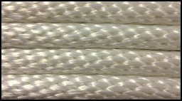 All Line Rope CDB040-3002-4242 3000 Ft Of 1/8" Diamond Braid Unglazed Spun White Cotton Tie Line