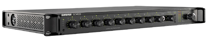 Shure SCM820-DB25 8-Channel Digital Rackmount Automatic Mic Mixer With DB25 Connectors