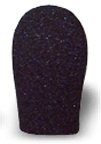 WindTech 1200-Black Microphone Windscreen, 3/4" Inside Diameter (Black) 1200-BLACK