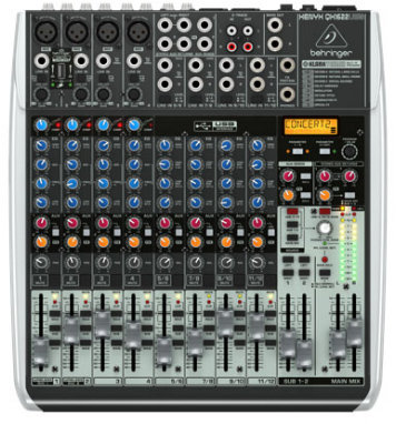 Behringer QX1622USB 16-Ch 2/2Bus USB Mixer, with Klark Teknik FX QX1622USB