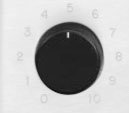 Lowell 17769 Decora Wall Plates Black Volume Knob 17769