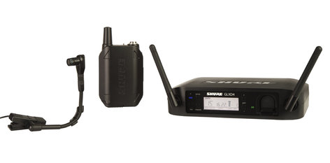 Shure GLXD14/B98 Wireless System with WB98H/C Instrument Microphone GLXD14/B98