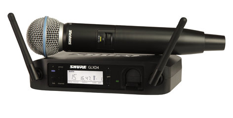 Shure GLXD24/BETA58 Digital Handheld Wireless System with BETA58 Handheld Transmitter GLXD24/B58