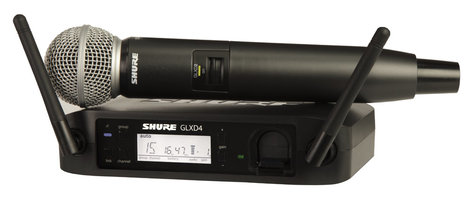 Shure GLXD24/SM58 GLX-D Series Digital Wireless System with SM58 Handheld Transmitter GLXD24/SM58