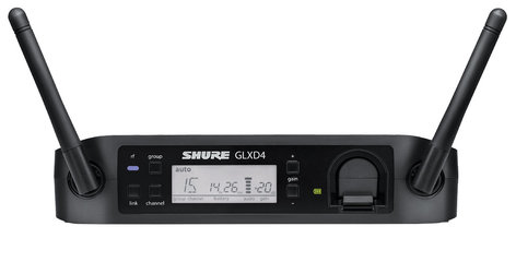 Shure GLXD4 Single-Channel Digital Wireless Receiver with Automatic Frequency Management GLXD4