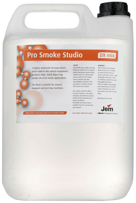 Martin Pro PROSMOKE-STUDIO-5L Pro Smoke Studio (DX Mix) 5L (1 Gallon) Lighter Density Fog Machine Fluid