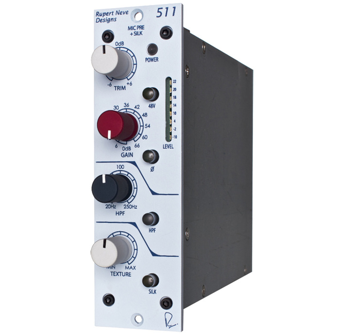 Rupert Neve Designs 511 500 Series Microphone Preamp with Variable Silk/Texture, Sweepable High Pass Filter 511