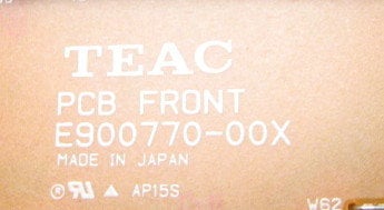 Teac E95077000A Tascam DAT Front PCB