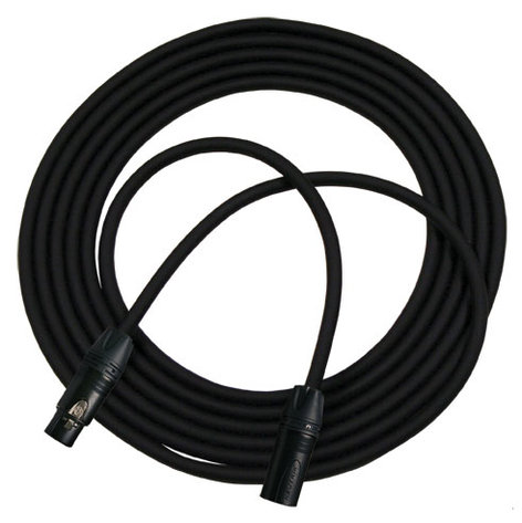 RapcoHorizon Music GPRO-10 Neutrik Black XX series XLRF-XLRM Microphone Cable, 10ft GPRO-10