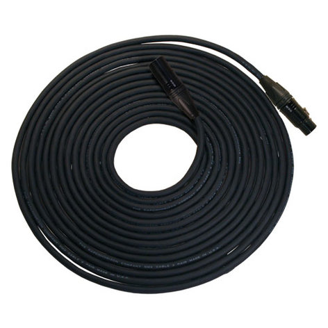 RapcoHorizon Music SDMX3-50 3 Pin DMX Cable w/Label, 50ft SDMX3-50