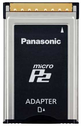 Panasonic AJ-P2AD1G microP2 & Class 10 SDHC/SDXC Memory Card Adapter AJP2AD1G